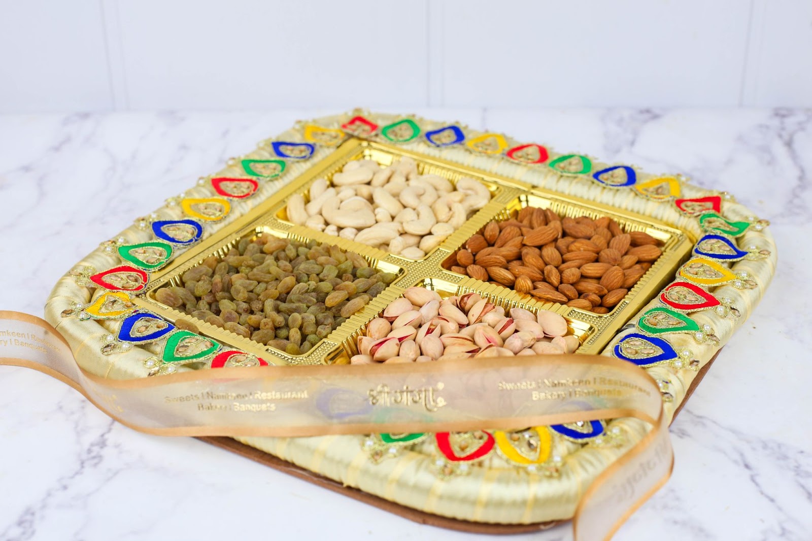 4 khana flower tray