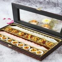 Kaju 4 Line Wooden Box (900g)